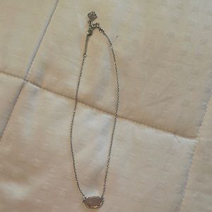 Kendra Scott necklace light pink stone